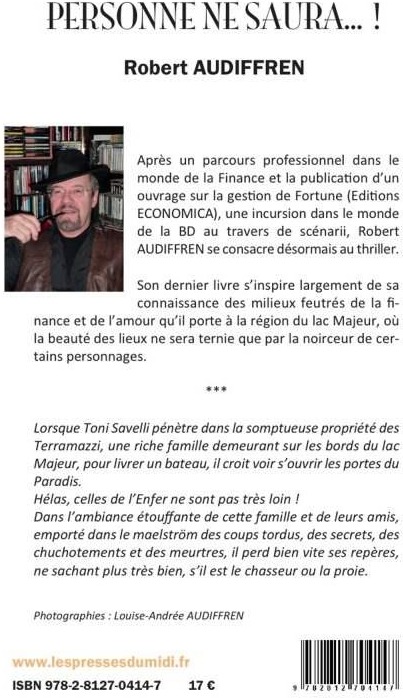 Quatrième de couverture de « PERSONNE NE SAURA ! »