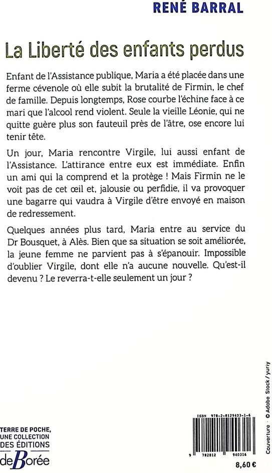 Quatrième de couverture de « La liberté des enfants perdus »