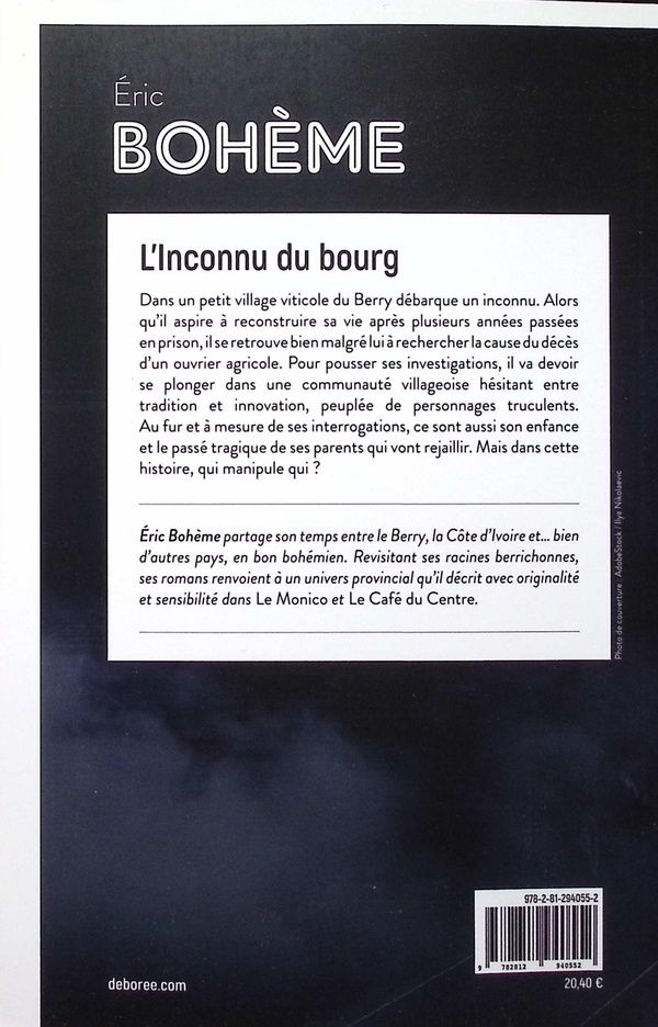 Quatrième de couverture de « L'inconnu du bourg : roman »