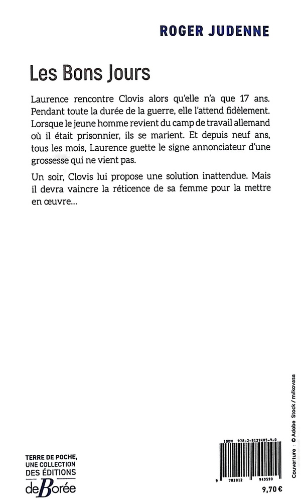 Quatrième de couverture de « Les bons jours »