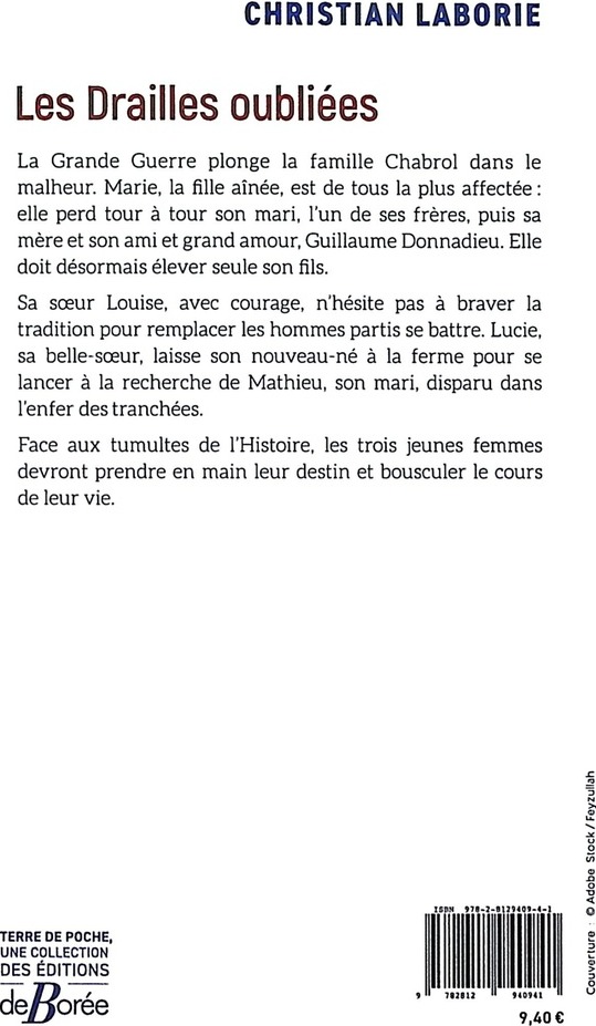 Quatrième de couverture de « Les drailles oubliées »