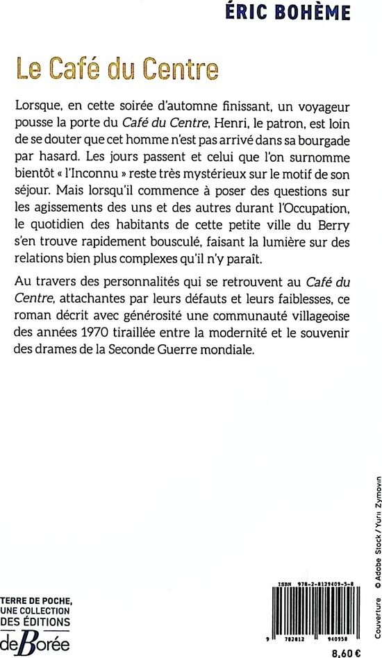 Quatrième de couverture de « Le Café du Centre »