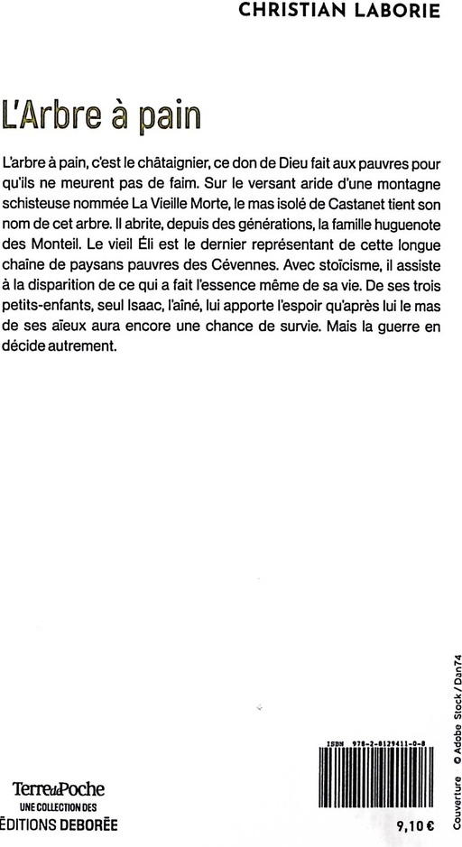 Quatrième de couverture de « L'Arbre à pain »