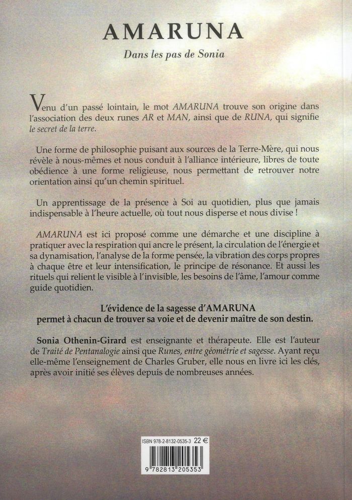 Quatrième de couverture de « AMARUNA - DANS LES PAS DE SONIA »