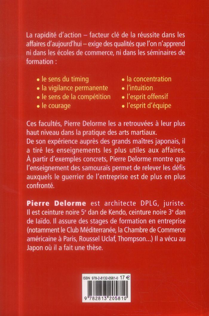 Quatrième de couverture de « LES ARTS MARTIAUX APPLIQUES AUX AFFAIRES »