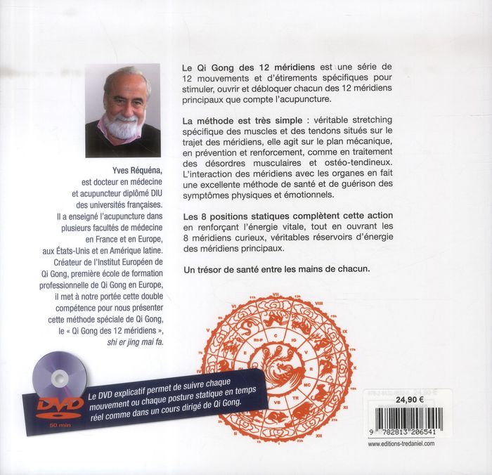 Quatrième de couverture de « QI GONG DES 12 MERIDIENS (LIV+DVD) »