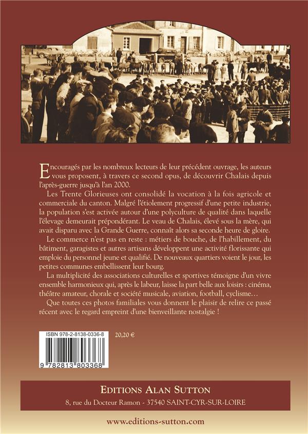 Quatrième de couverture de « CHALAIS ET SES ENVIRONS APRES GUERRE »