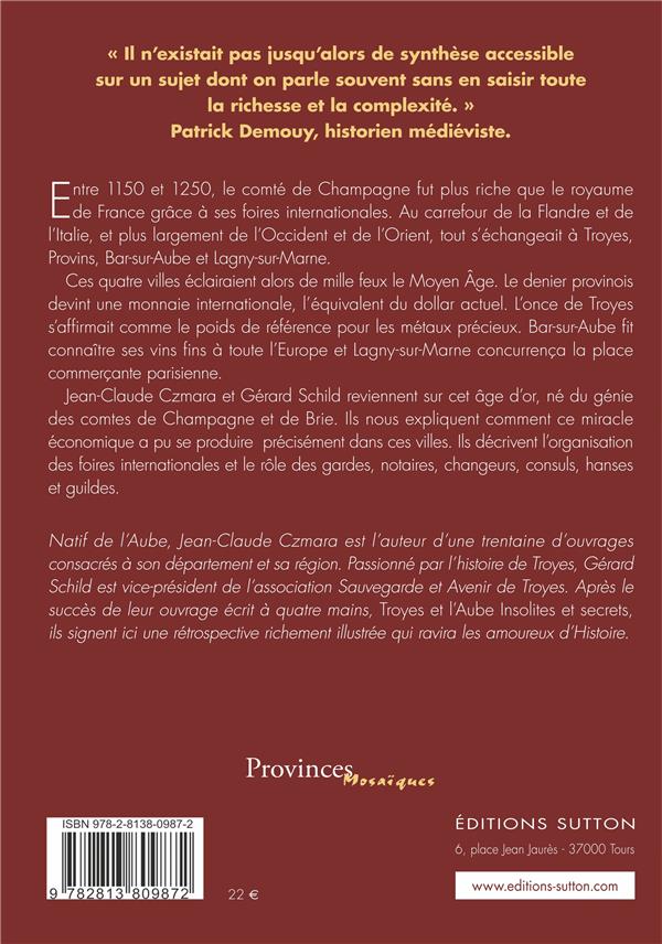 Quatrième de couverture de « FOIRES DE CHAMPAGNE (LES) - 1150-1250 - L'AGE D'OR »
