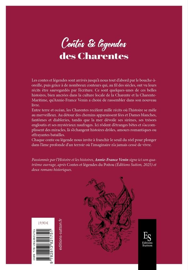 Quatrième de couverture de « Contes et légendes des Charentes »