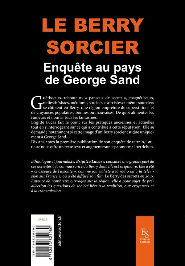 Quatrième de couverture de « Le Berry sorcier : Enquête au pays de George Sand »