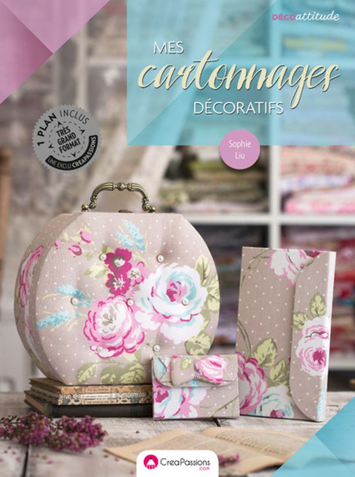 Couverture du livre « MES CARTONNAGES DECORATIFS », librairie Les Contes Infusés à Corte