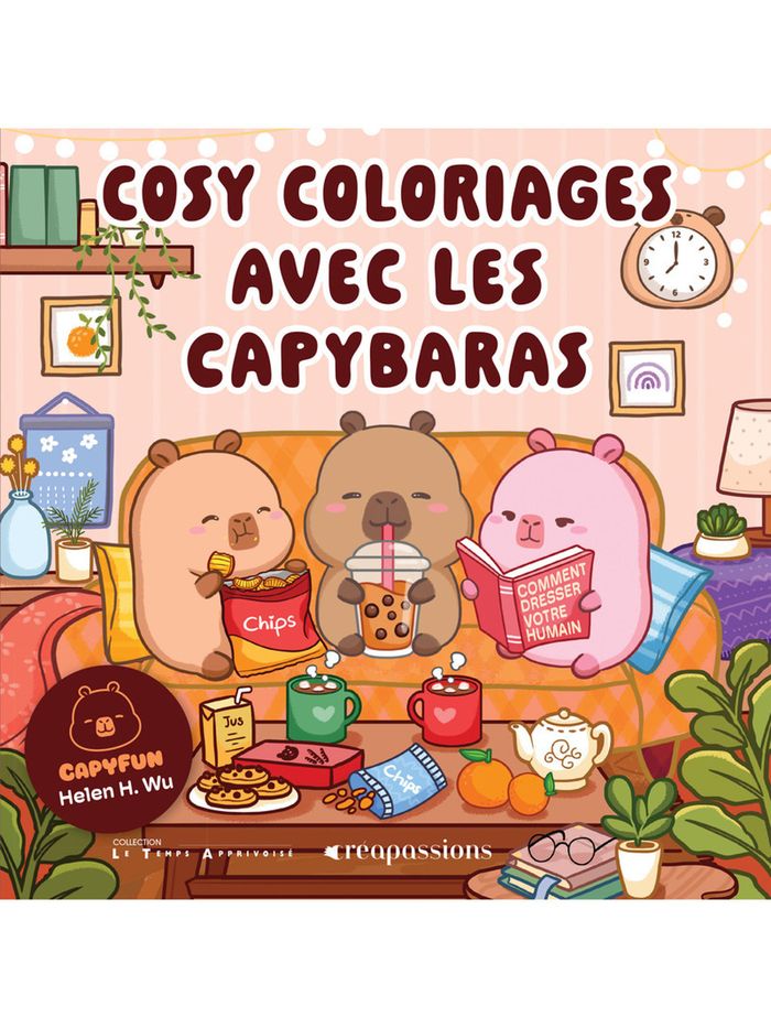 Couverture : COSY COLORIAGES AVEC LES CAPYBARAS