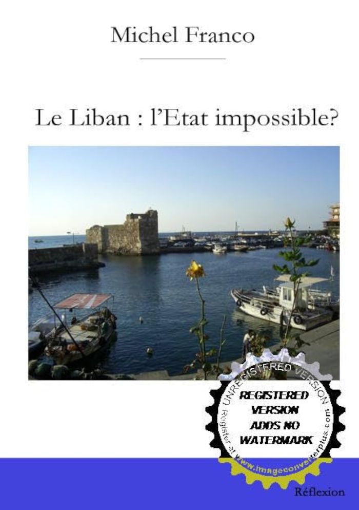 Couverture du livre « LE LIBAN : L ETAT IMPOSSIBLE? », librairie Les Contes Infusés à Corte