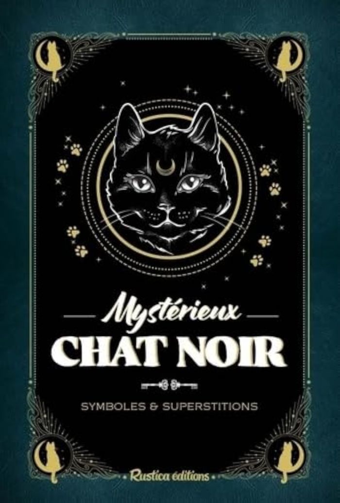 Couverture du livre « Mystérieux chat noir : symboles & superstitions » de Collectif, librairie Les Contes Infusés à Corte