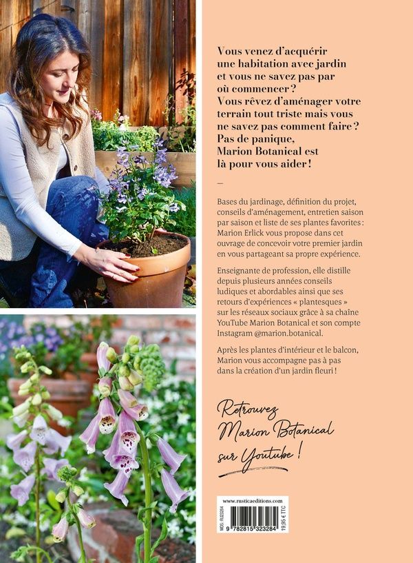 Quatrième de couverture de « MON PREMIER JARDIN AVEC MARION BOTANICAL »