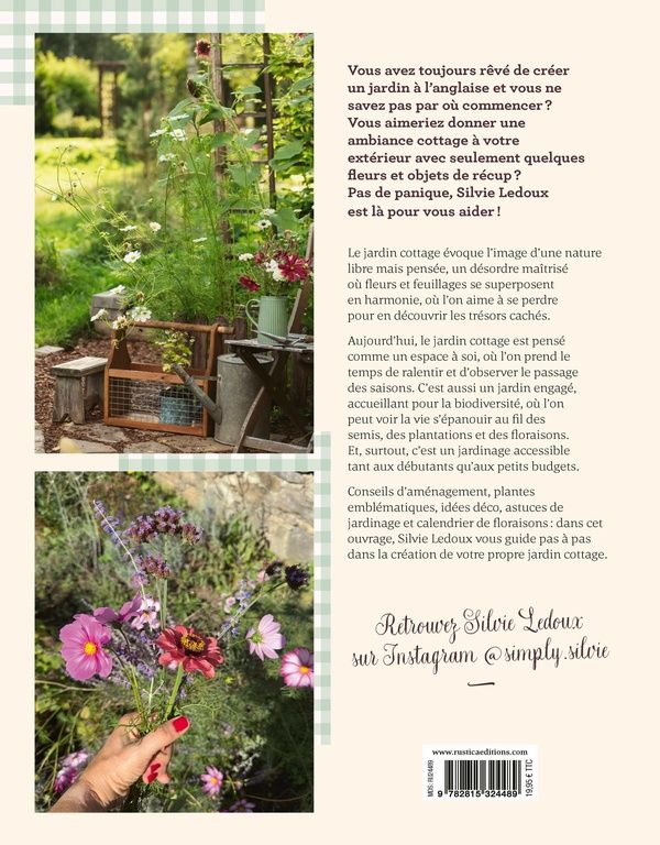 Quatrième de couverture de « MON JARDIN COTTAGE »