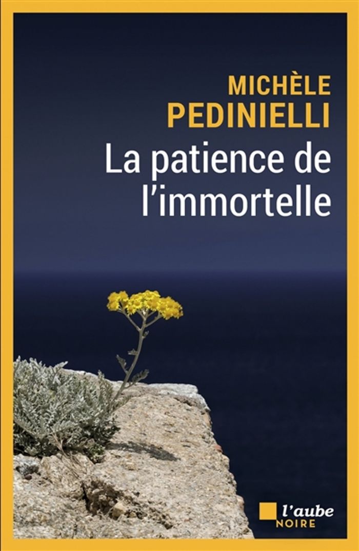 Couverture du livre « La patience de l'immortelle : roman » de Michèle Pedinielli, librairie Les Contes Infusés à Corte