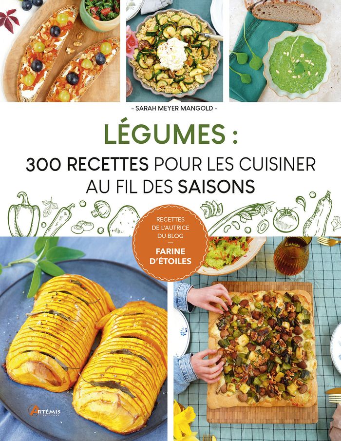 Couverture du livre « Légumes : 300 recettes pour les cuisiner au fil des saisons » de Sarah Meyer Mangold, librairie Les Contes Infusés à Corte