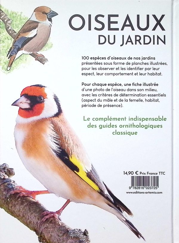 Quatrième de couverture de « Oiseaux du jardin »