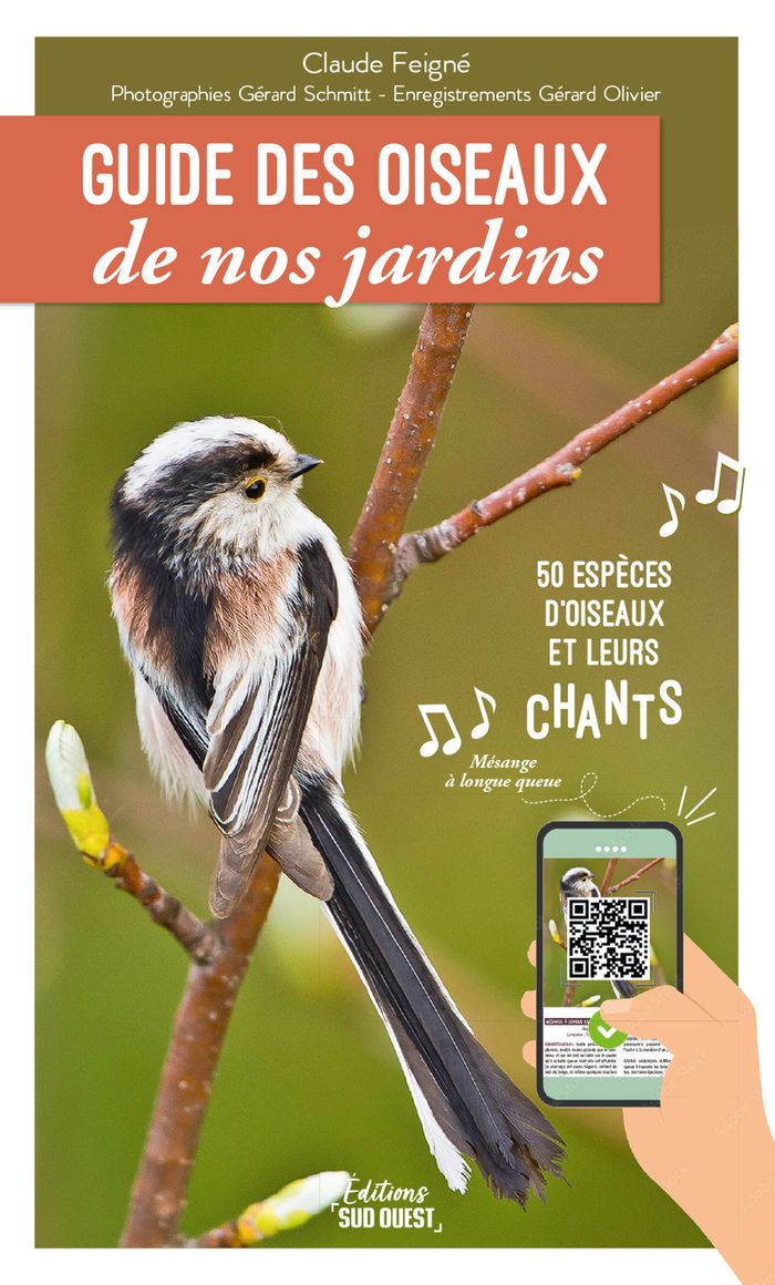 Couverture du livre « Guide des oiseaux de nos jardins : 50 espèces d'oiseaux et leurs chants » de Claude Feigné, librairie Les Contes Infusés à Corte