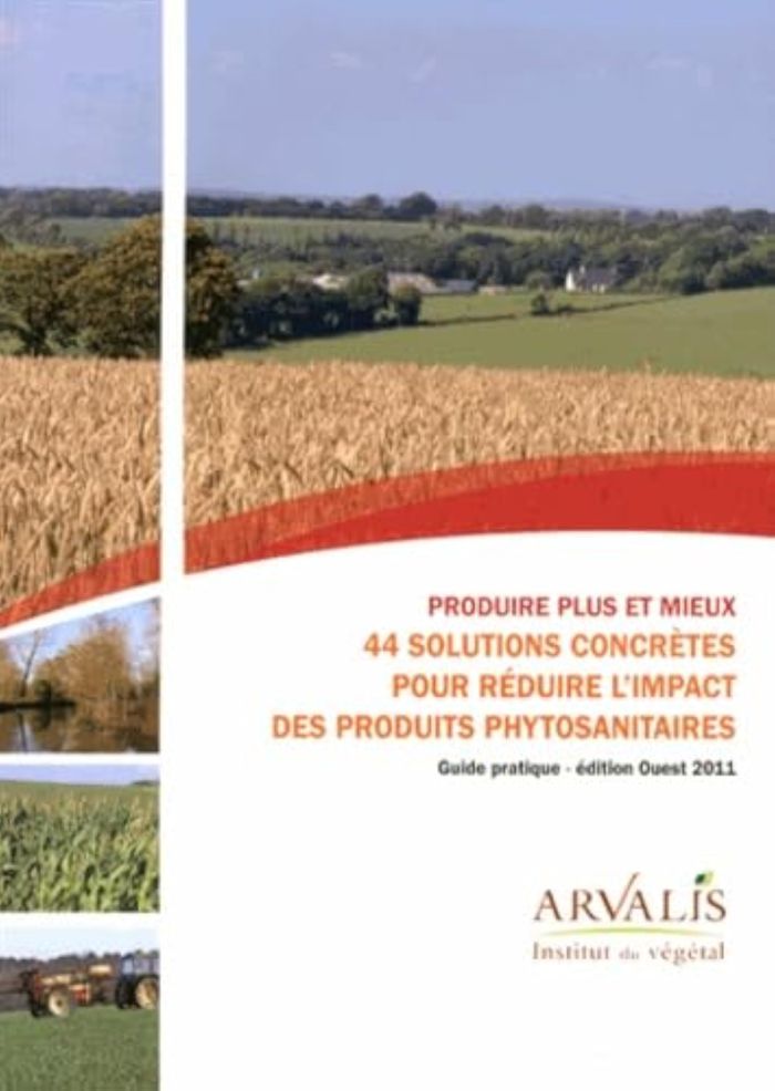 Couverture du livre « PRODUIRE PLUS ET MIEUX : 44 SOLUTIONS CONCRETES POUR REDUIRE L'IMPACT DES PRODUITS PHYTOSANITAIRES », librairie Les Contes Infusés à Corte
