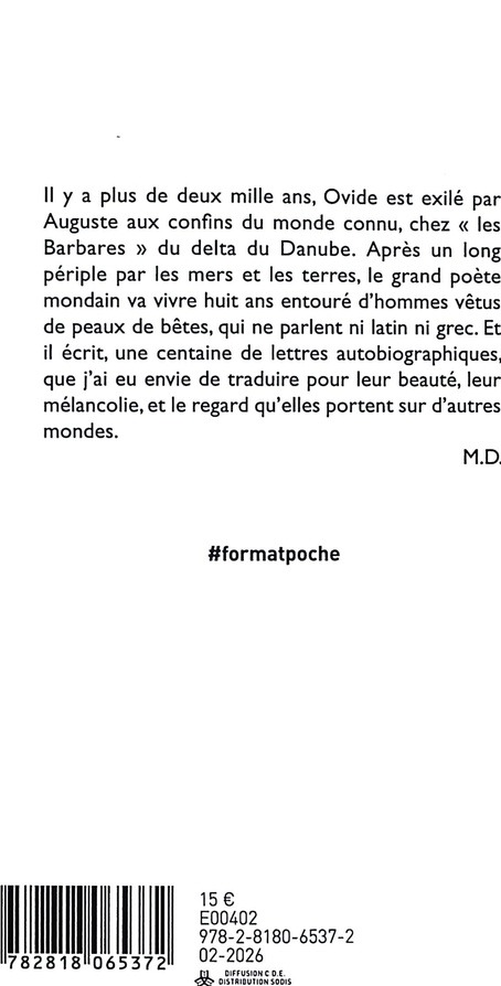 Quatrième de couverture de « Tristes Pontiques »