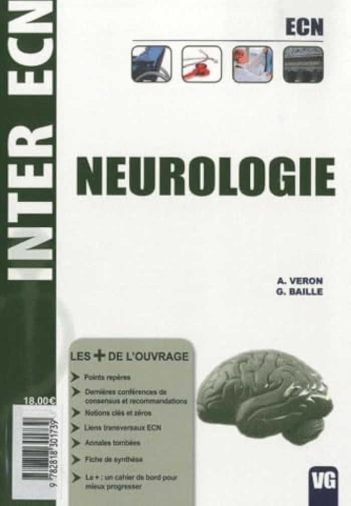 Couverture du livre « INTER ECN NEUROLOGIE » de Veron A., librairie Les Contes Infusés à Corte