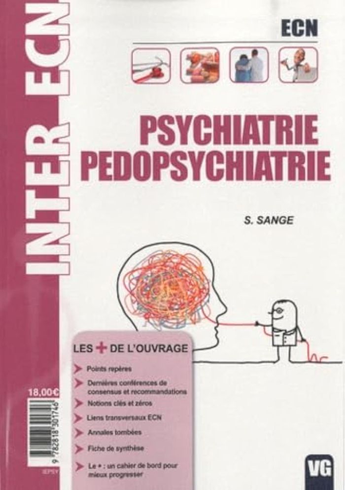 Couverture du livre « INTER ECN PSYCHIATRIE PEDOPSYCHIATRIE » de Sange S., librairie Les Contes Infusés à Corte