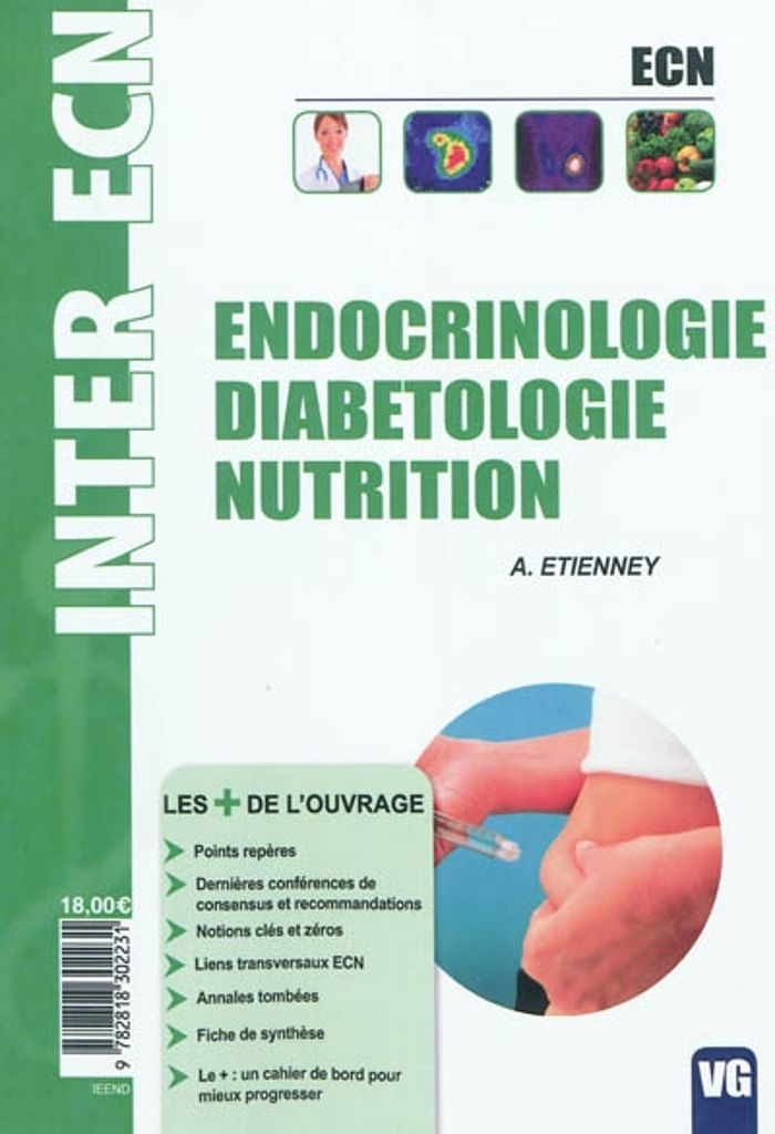 Couverture du livre « INTER ECN ENDOCRINOLOGIE DIABETOLOGIE NUTRITION » de Etienney A., librairie Les Contes Infusés à Corte