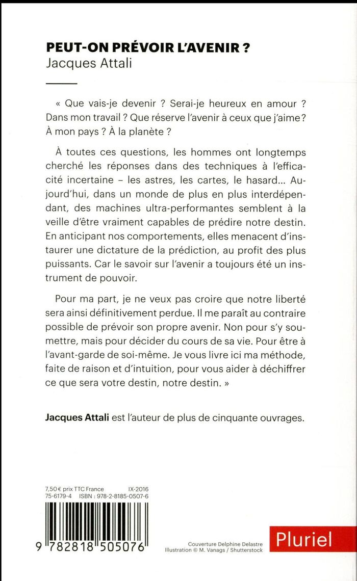 Quatrième de couverture de « Peut-on prévoir l'avenir ? : le sien, celui des autres »