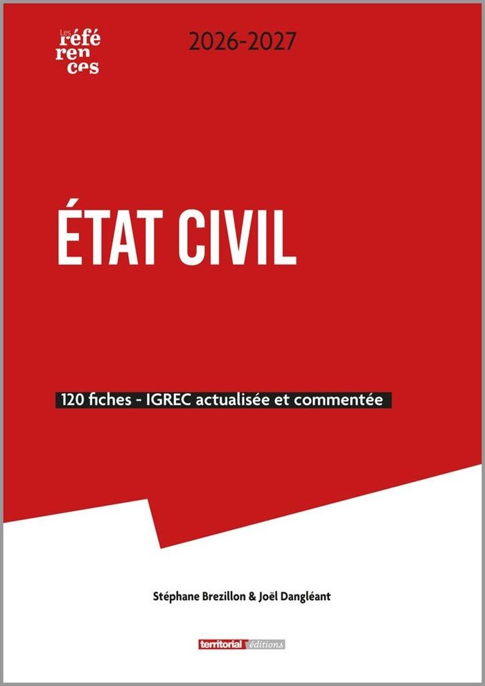 Couverture du livre « ETAT CIVIL 120 FICHES - IGREC ACTUALISEE ET COMMENTEE » de Brezillon/joel, librairie Les Contes Infusés à Corte