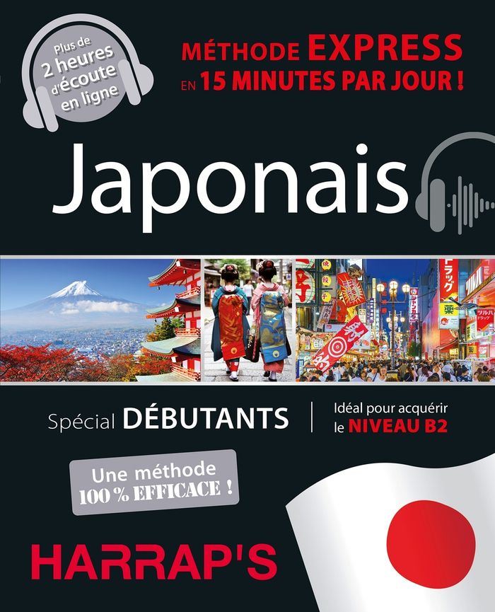 Couverture du livre « Japonais : Méthode express » de Collectif, librairie Les Contes Infusés à Corte