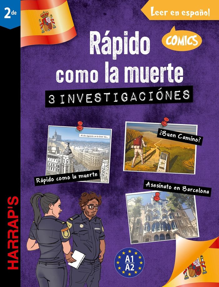 Couverture du livre « Rapido como la muerte : 3 investigaciones » de Mario Martin, librairie Les Contes Infusés à Corte