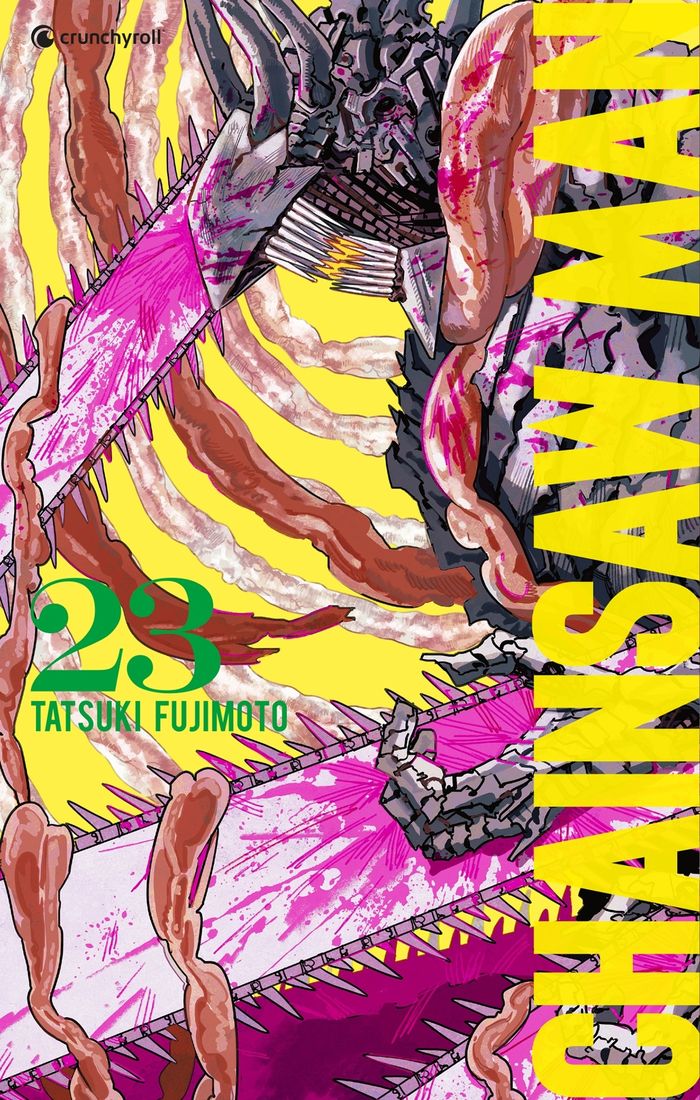 Couverture du livre « CHAINSAW MAN T23 » de Tatsuki Fujimoto, librairie Les Contes Infusés à Corte