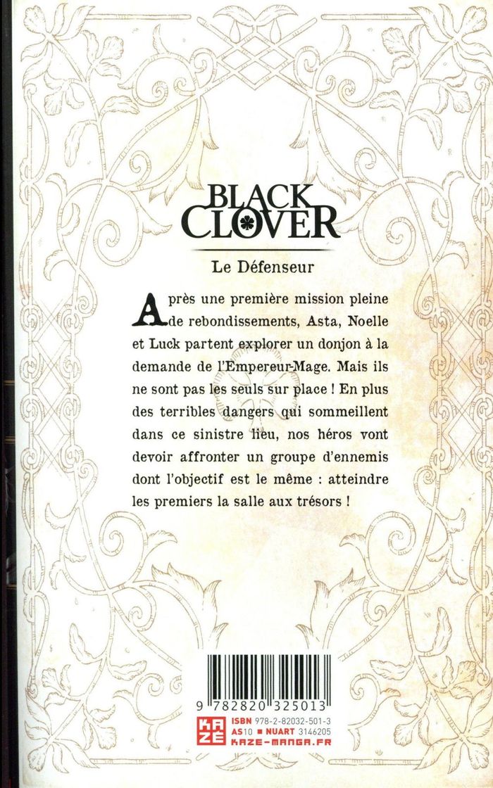 Quatrième de couverture de « BLACK CLOVER T02 »