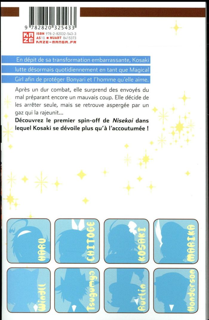 Quatrième de couverture de « NISEKOI - KOSAKI MAGICAL PATISSIERE T03 »