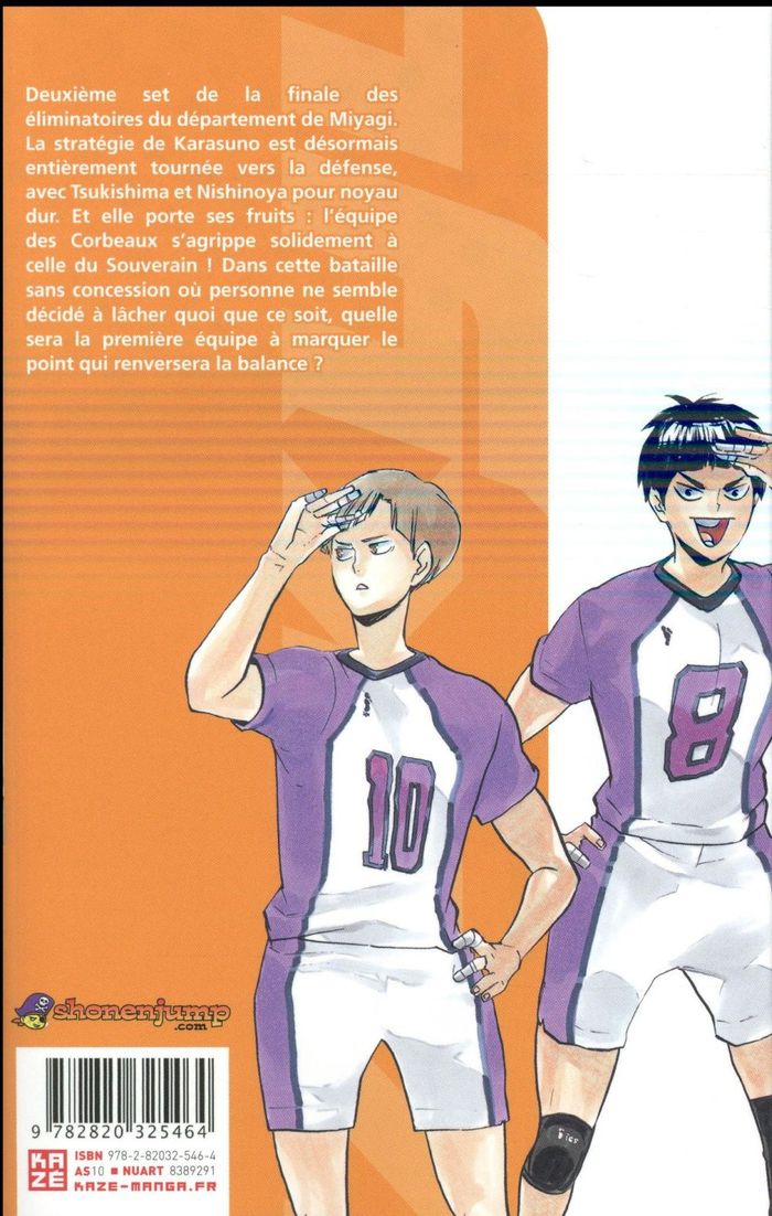 Quatrième de couverture de « HAIKYU !! - LES AS DU VOLLEY T19 »