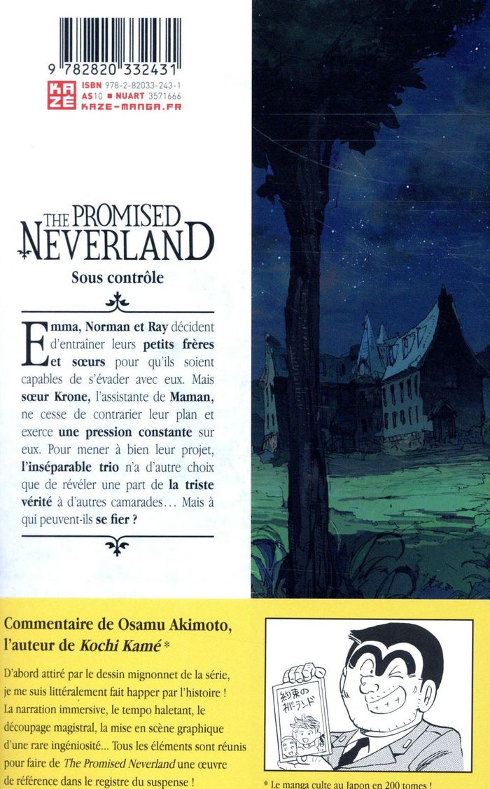 Quatrième de couverture de « THE PROMISED NEVERLAND T02 »