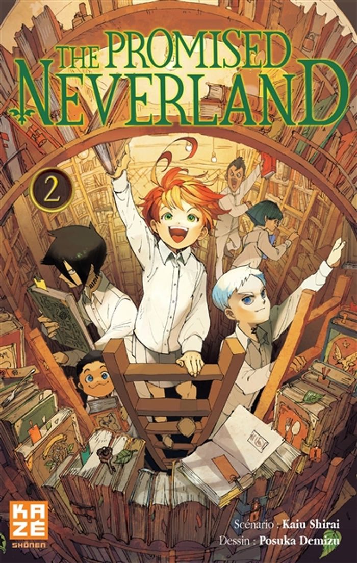 Couverture du livre « THE PROMISED NEVERLAND T02 » de Demizu/shirai, librairie Les Contes Infusés à Corte