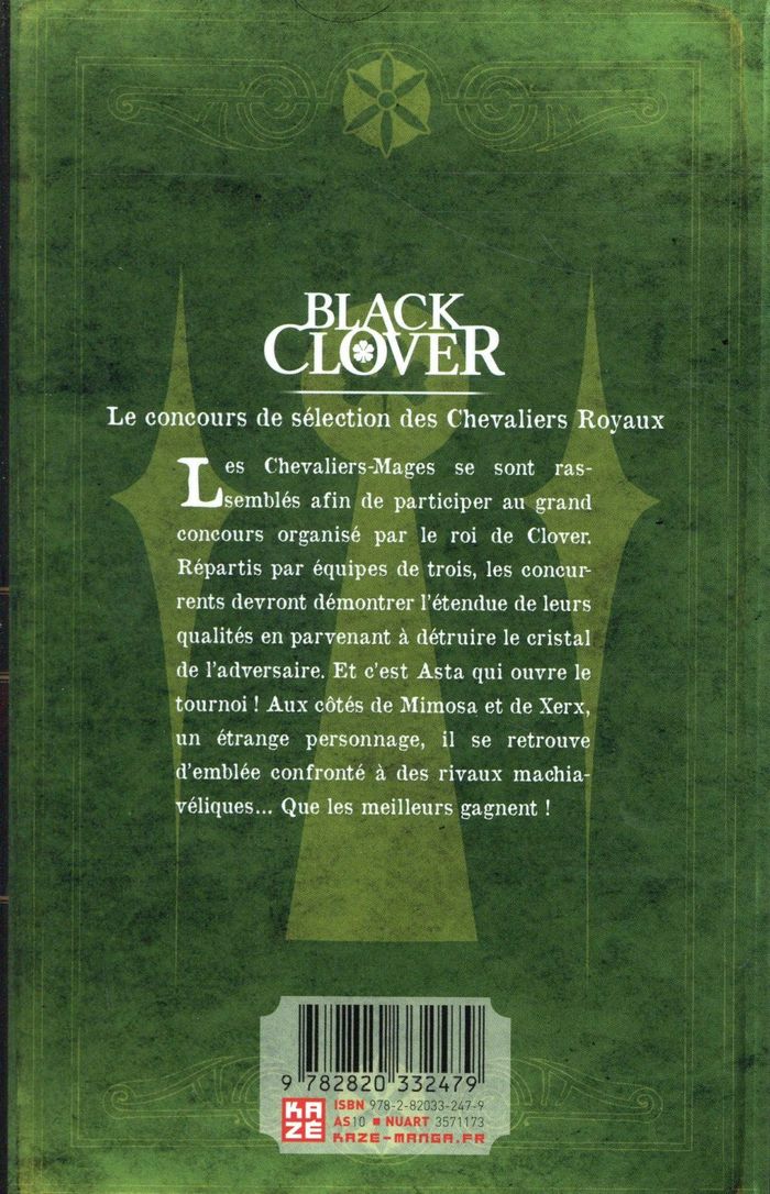 Quatrième de couverture de « Le concours de sélection des chevaliers royaux »