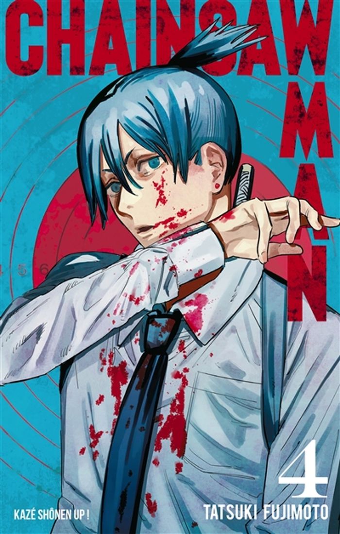 Couverture du livre « CHAINSAW MAN T04 », librairie Les Contes Infusés à Corte