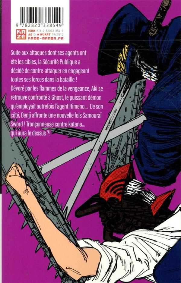 Quatrième de couverture de « CHAINSAW MAN T05 »