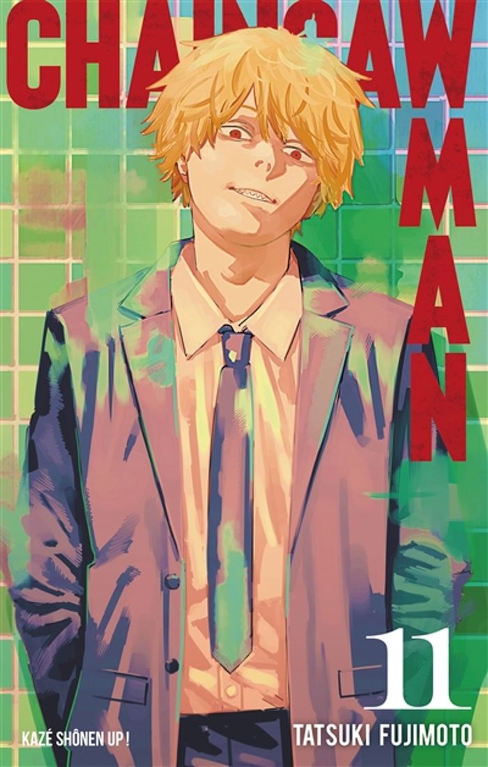 Couverture du livre « Courage Chainsaw man ! » de Tatsuki Fujimoto, librairie Les Contes Infusés à Corte