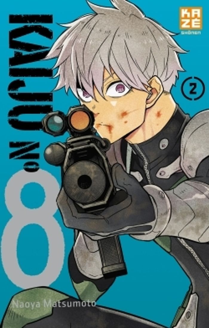 Couverture du livre « KAIJU N 8 T02 » de Naoya Matsumoto, librairie Les Contes Infusés à Corte