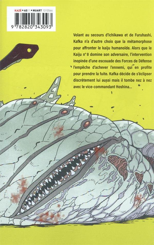 Quatrième de couverture de « KAIJU N 8 T03 »