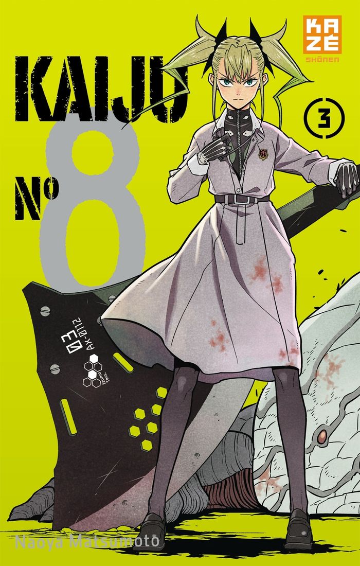 Couverture du livre « KAIJU N 8 T03 » de Naoya Matsumoto, librairie Les Contes Infusés à Corte