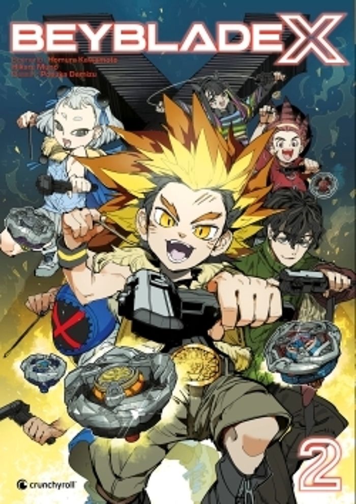 Couverture du livre « Beyblade X » de Homura Kawamoto, librairie Les Contes Infusés à Corte