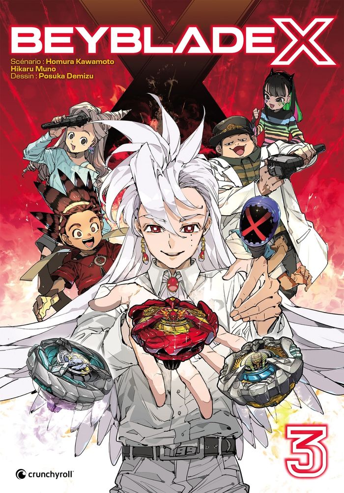 Couverture du livre « Beyblade X » de Homura Kawamoto, librairie Les Contes Infusés à Corte