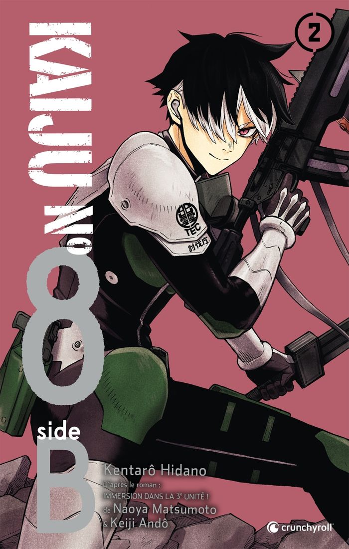 Couverture du livre « Kaiju n° 8 : side B » de Kentarō Hidano, librairie Les Contes Infusés à Corte
