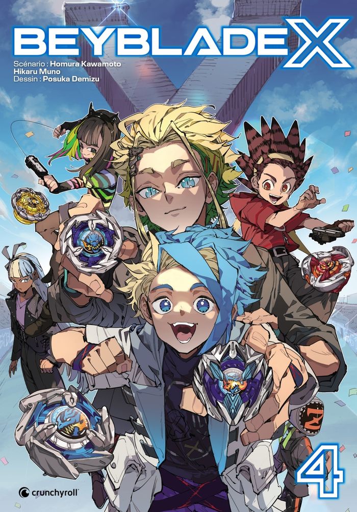 Couverture du livre « Beyblade X » de Homura Kawamoto, librairie Les Contes Infusés à Corte